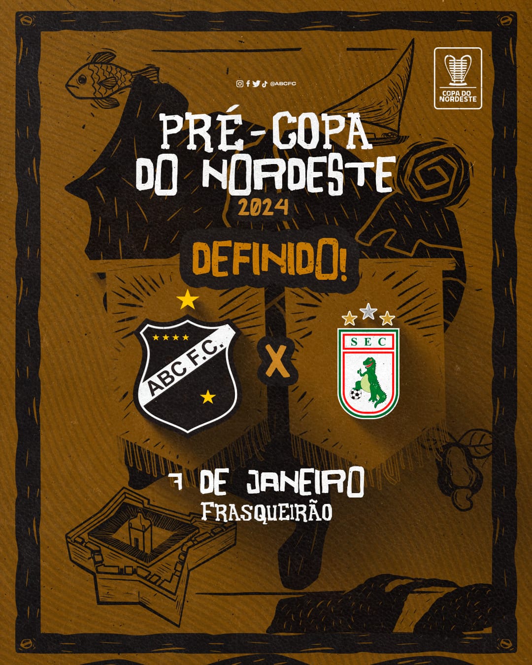 CBF divulga a tabela da copa do Nordeste 2021