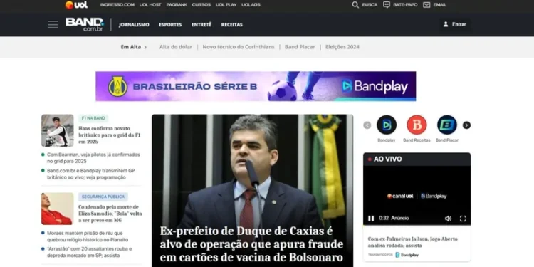 Foto: Reprodução Band