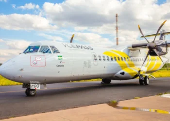 Aeronave modelo ATR-72 utilizado pela Voepass – Divulgação