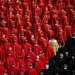 Cardeais na Praça de São Pedro durante funeral do papa Francisco | Dylan Martinez/Reuters